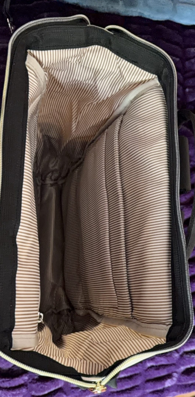 LOVEVOOK Beige Black Laptop Backpack Work Travel Bag NWOT - Picture 5 of 5